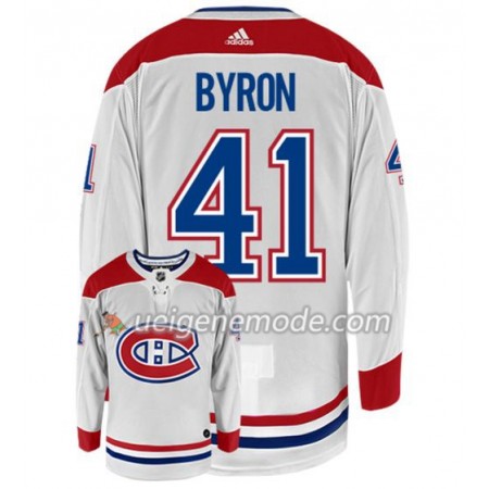 Herren Eishockey Montreal Canadiens Trikot PAUL BYRON 41 Adidas Weiß Authentic